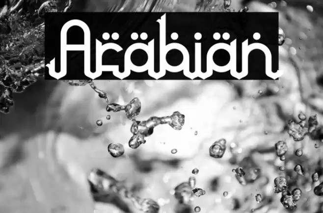 Arabian Font examples