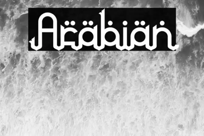 Arabian Font examples