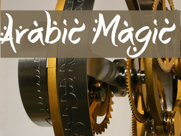 Arabic Magic Font examples