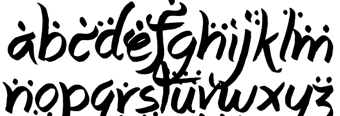 Arabic Magic Font LOWERCASE