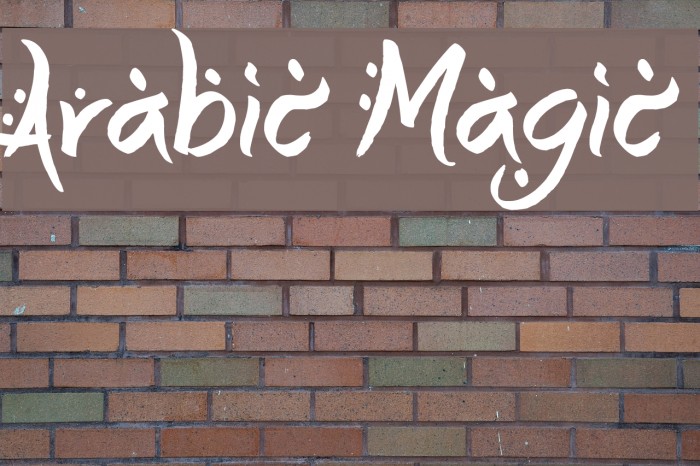 Arabic Magic フォント examples