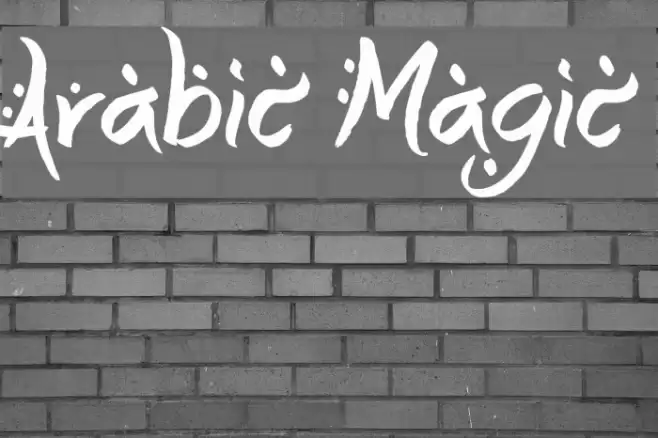 Arabic Magic Caratteri examples