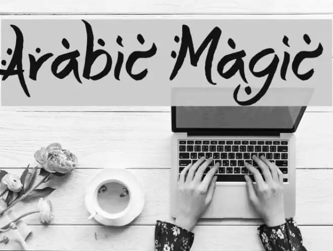 Arabic Magic Caratteri examples