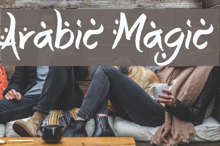 Arabic Magic フォント examples
