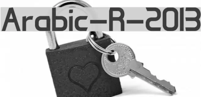 Arabic-R-2013 Font examples