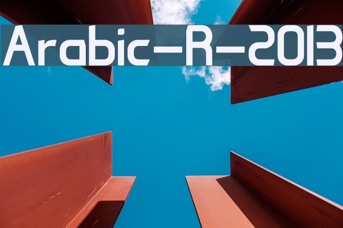 Arabic-R-2013 Font examples