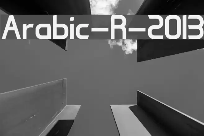 Arabic-R-2013 Font examples