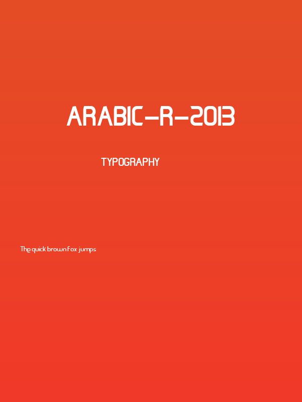 Arabic-R-2013 Poster
