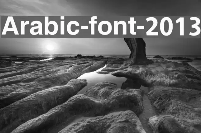 Arabic-font-2013 フォント examples
