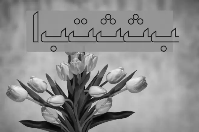 ArabicKufiOutlineSSK Caratteri examples