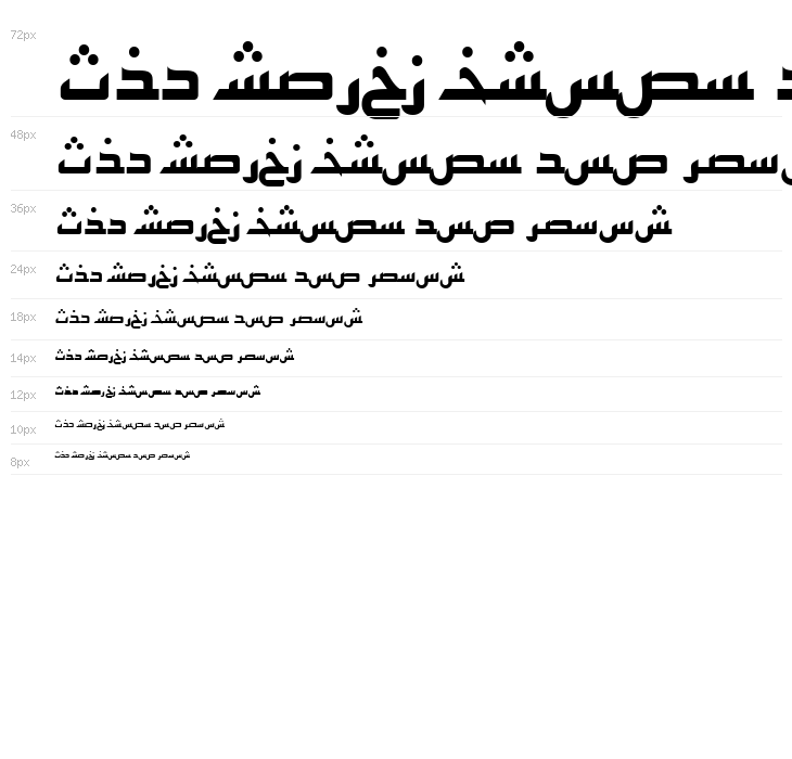 ArabicKufiSSK Waterfall