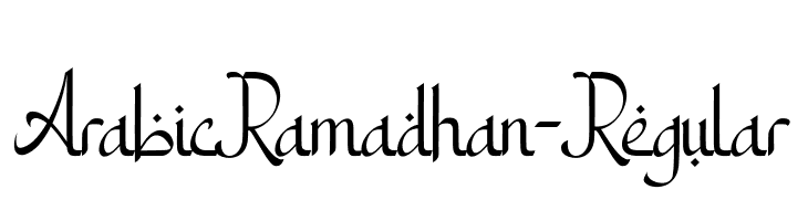 ArabicRamadhan-Regular Fonte
