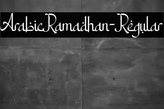 ArabicRamadhan-Regular Fonte examples