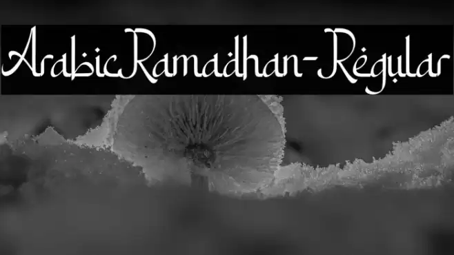 ArabicRamadhan-Regular Fonte examples