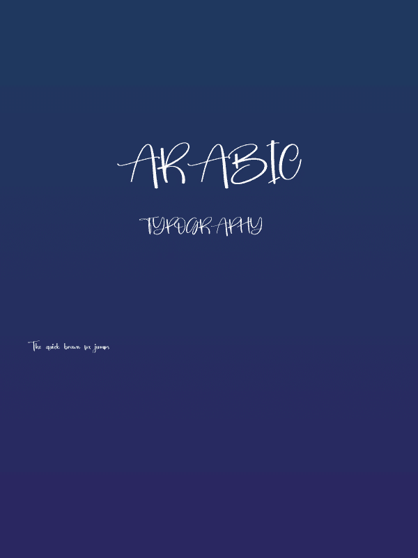 Arabic Poster