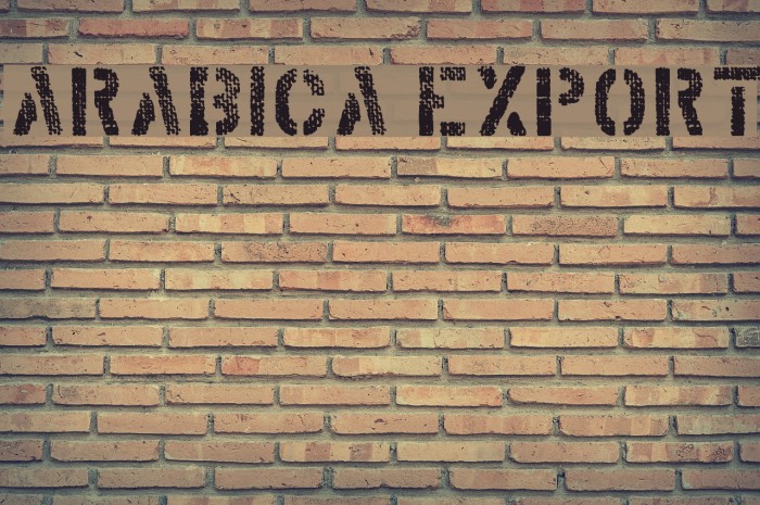 Arabica Export Font examples