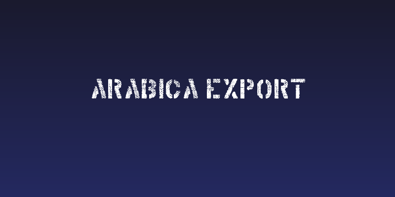 Arabica Export Social Header