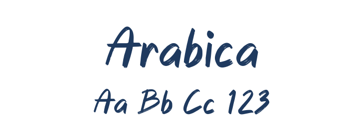 Arabica Font Preview