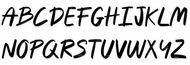 Arabica خط أحرف كبيرة