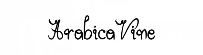 ArabicaVine  font caratteri gratis