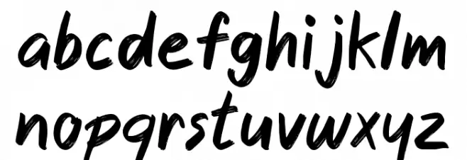 Arabica خط أحرف صغيرة