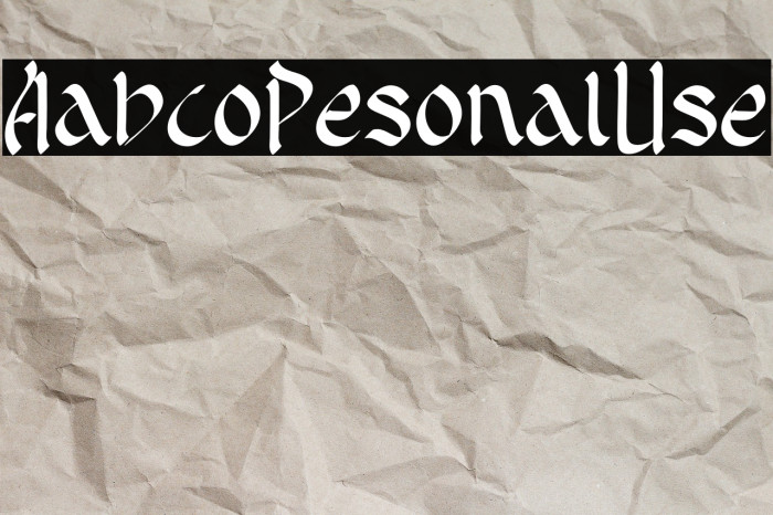 Arabico Personal Use Example 3