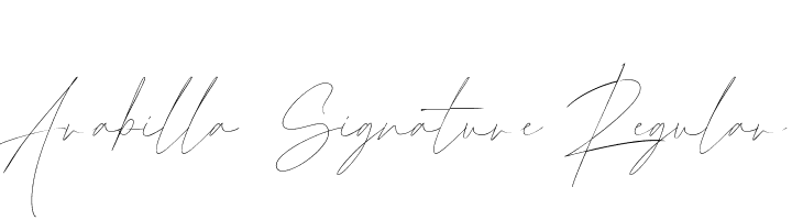 Arabilla Signature Regular  font caratteri gratis