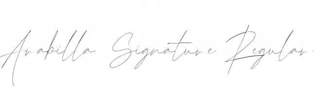 Arabilla Signature Regular  font caratteri gratis