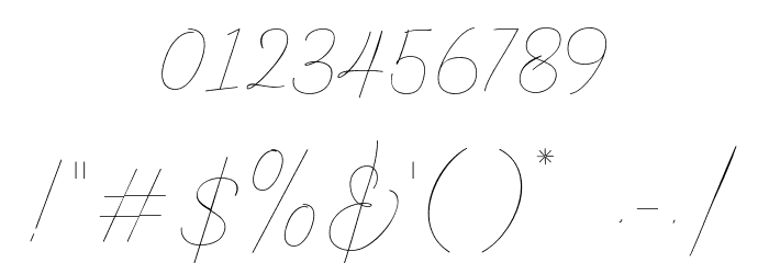 Arabilla Signature Regular Font OTHER CHARS
