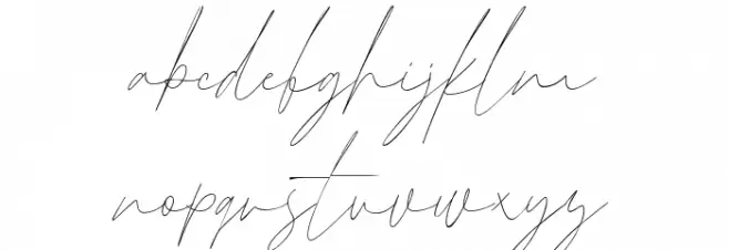 Arabilla Signature Regular Fonte MINÚSCULAS