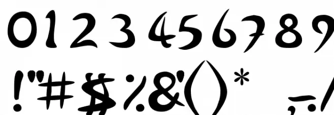 Arabolical Font OTHER CHARS