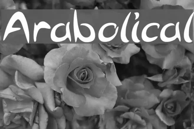 Arabolical Font examples