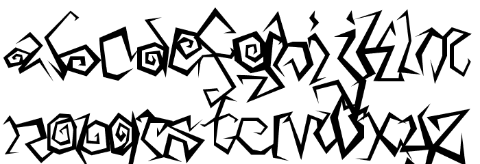 Arachnids Font LOWERCASE