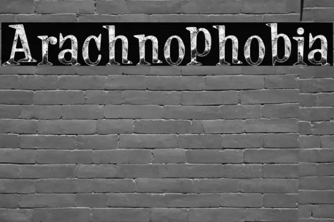 Arachnophobia Font examples