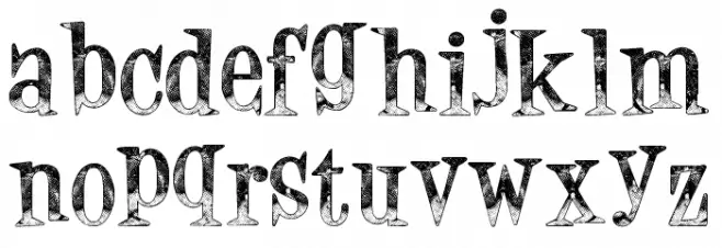 Arachnophobia फ़ॉन्ट लोअरकेस