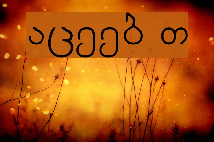 Arachveulebrivi Thin Font examples