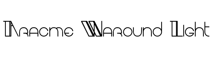 Aracme Waround Light  Free Fonts Download