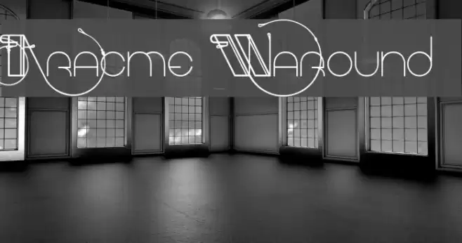 Aracme Waround Font examples