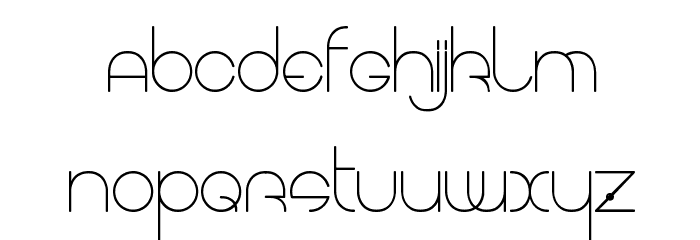 Aracme Waround Font LOWERCASE