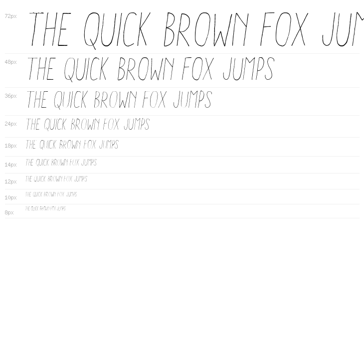 Aracne Condensed Light Italic Waterfall