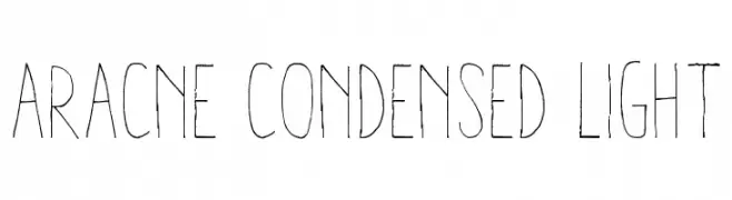 Aracne Condensed Light  font caratteri gratis