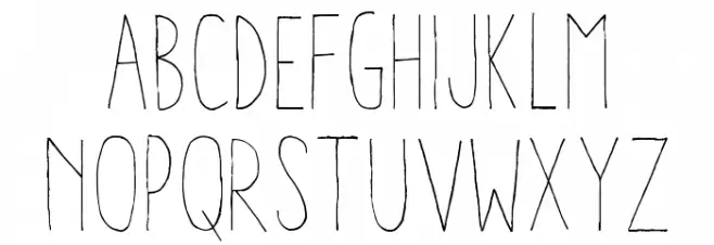 Aracne Condensed Light フォント 大文字
