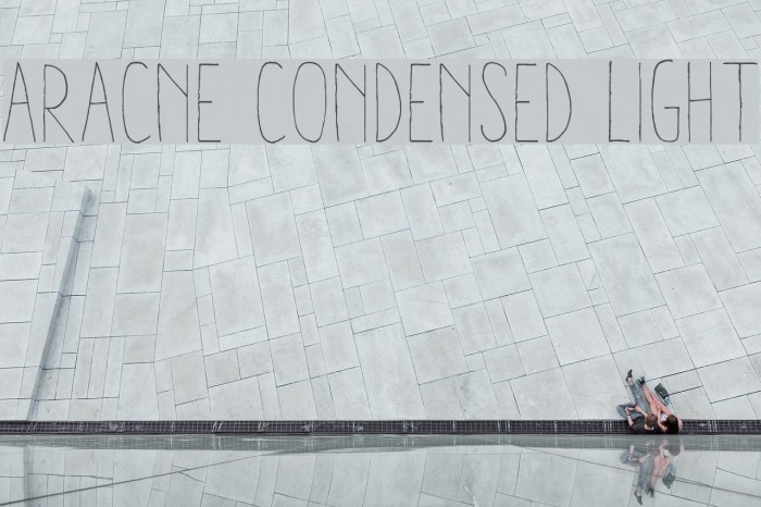Aracne Condensed Light Font examples