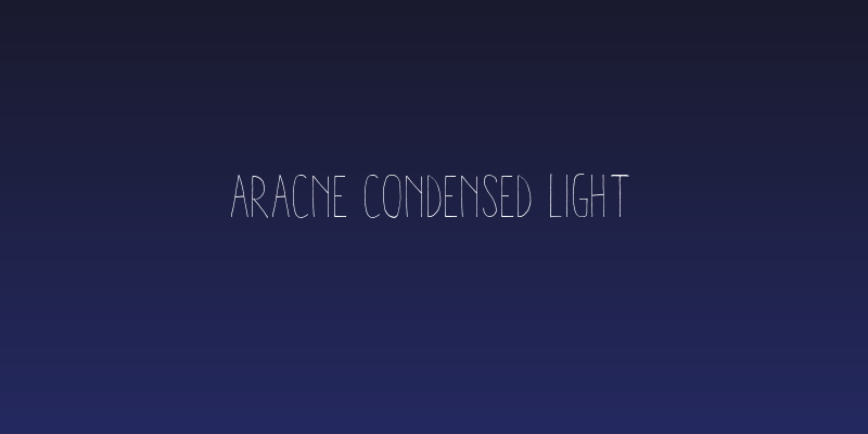 Aracne Condensed Light Social Header