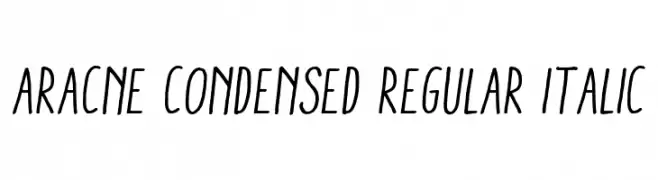 Aracne Condensed Regular Italic  Fuentes Gratis Descargar