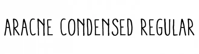 Aracne Condensed Regular  Fuentes Gratis Descargar