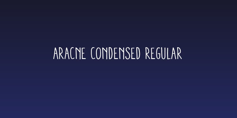 Aracne Condensed Regular Social Header