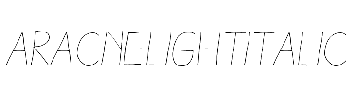 Aracne Light Italic  नि: शुल्क फ़ॉन्ट्स डाउनलोड