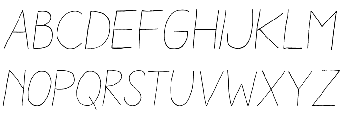 Aracne Light Italic Font LOWERCASE
