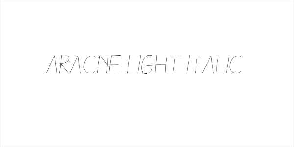 Aracne Light Italic Logo